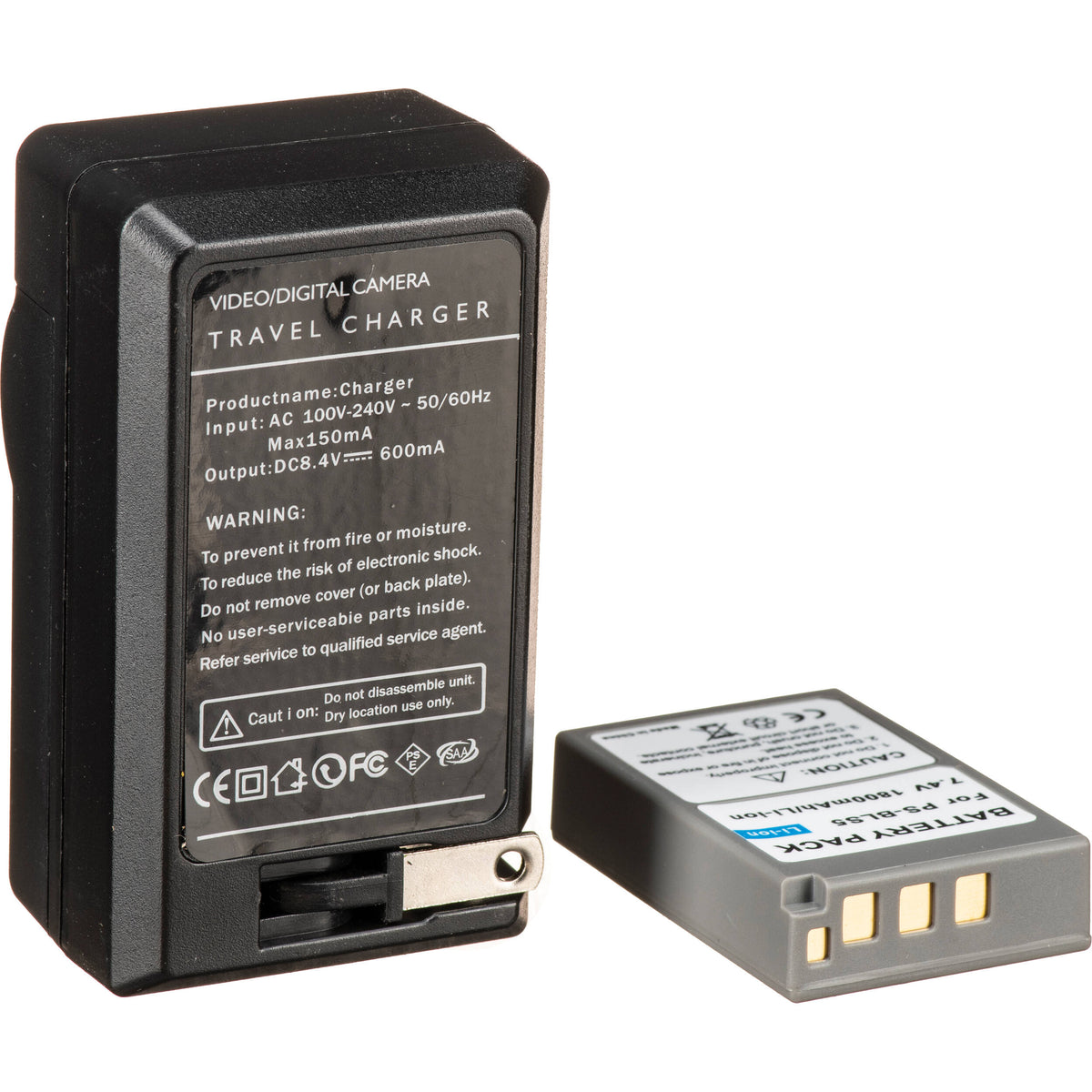 Adaptador de Corriente Bescor BLS50 Coupler, ,, & D-Tap Adapter Kit para Select Olympus Cameras - vista trasera