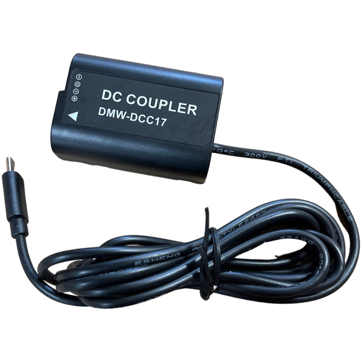 Adaptador de Corriente Bescor DMW-BLK22 ,, USB-C Dummy & AC Kit - vista frontal