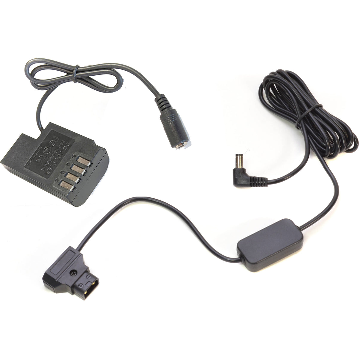 Adaptador de Corriente Bescor DMWBLF19 Coupler to D-Tap Adapter Kit para Select Panasonic Lumix Mirrorless Cameras - vista pr