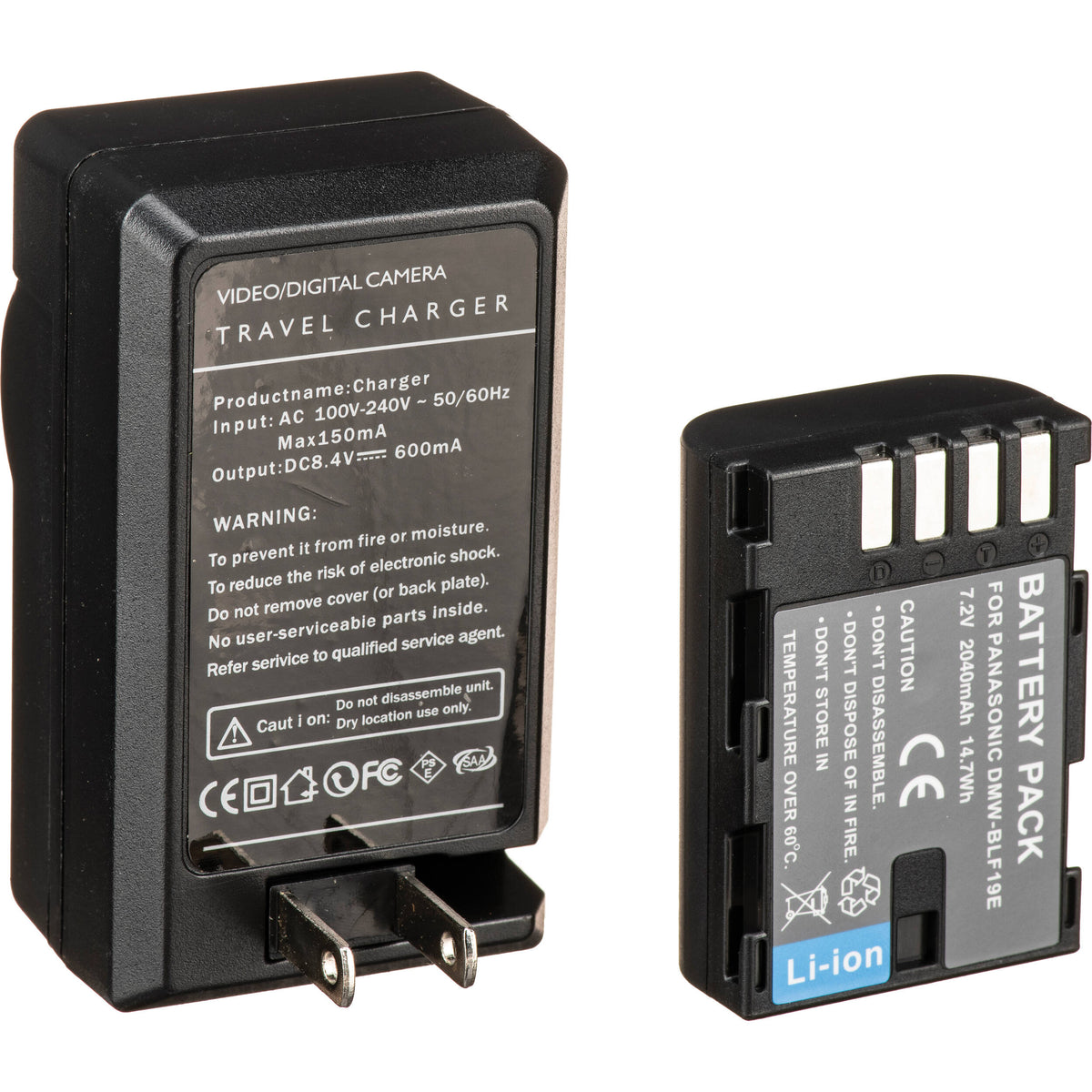 Adaptador de Corriente Bescor DMWBLF19 ,, Coupler y Kit para Select Panasonic Cameras - vista frontal