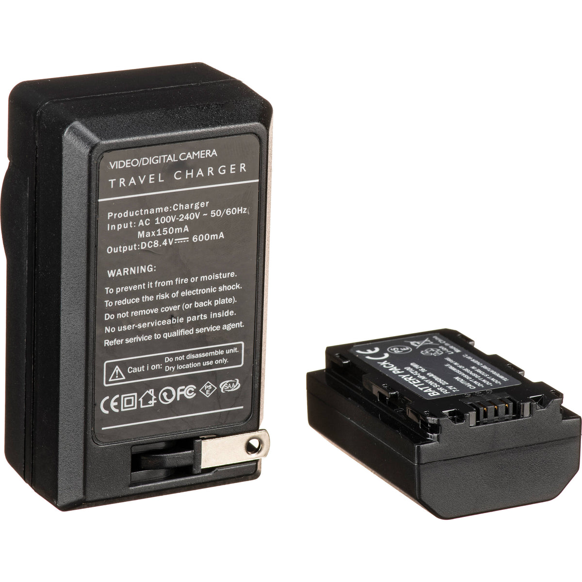 Adaptador de Corriente Bescor FZ100 ,, Coupler & Kit para Select Sony Cameras - vista trasera