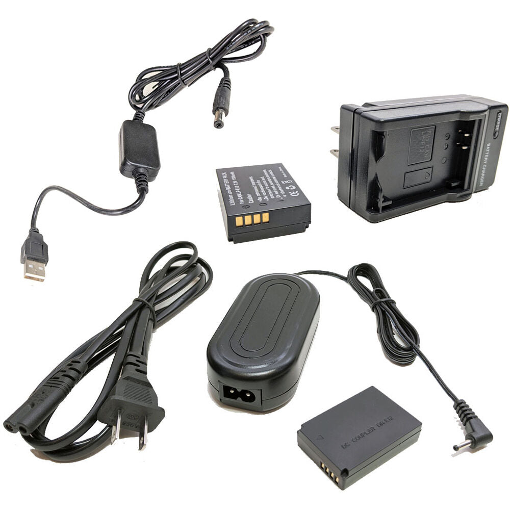Adaptador de Corriente Bescor LPE12 ,, Coupler, & 5V USB Adapter Kit para Select Canon Digital Cameras - vista principal