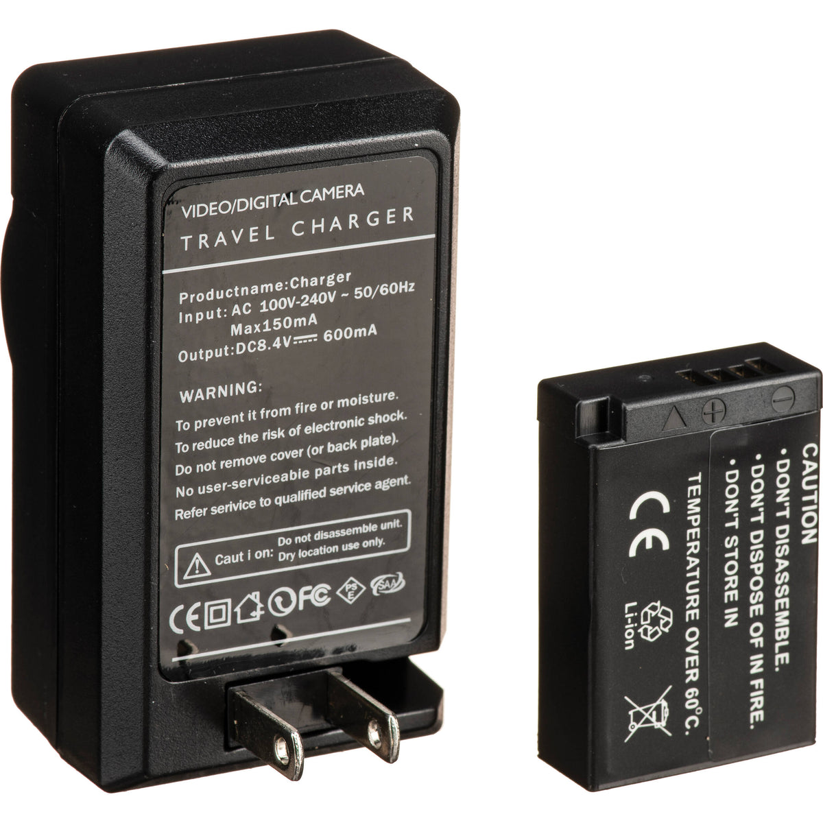 Adaptador de Corriente Bescor LPE17 Canon ,, Coupler & Kit - vista frontal