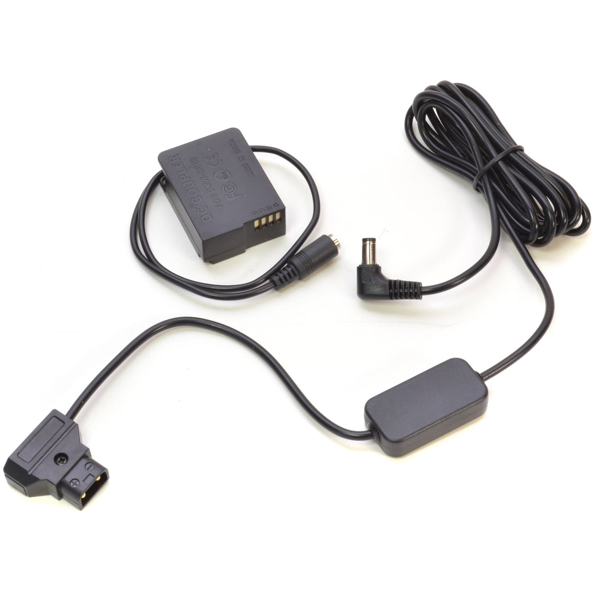 Adaptador de Corriente Bescor Panasonic Lumix & Sigma fp DMW-BLC12 Coupler & D-Tap 8V Drop Down Adapter Kit - vista principal