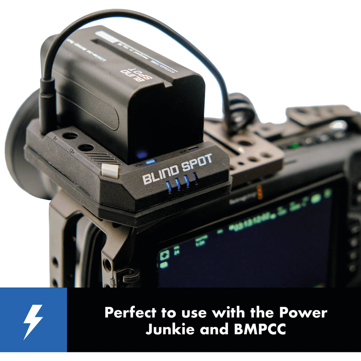 Adaptador de Corriente Blind Spot Gear USB-C to Canon LP-E6 Adapter - vista lateral