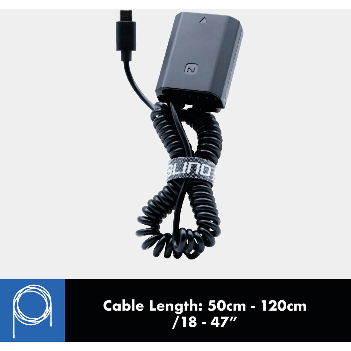 Adaptador de Corriente Blind Spot Gear USB-C to Sony NP-FZ100 Adapter - vista frontal