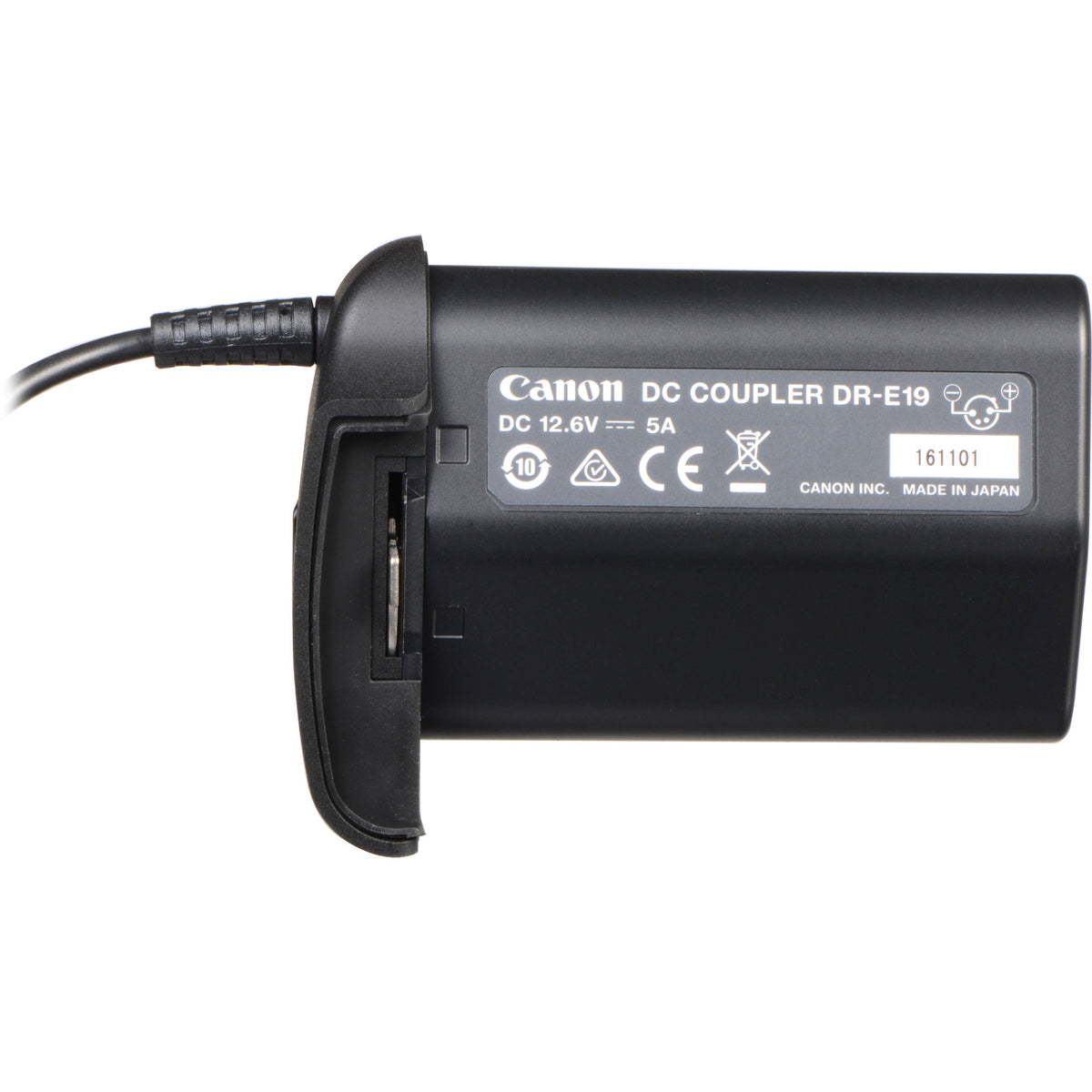 Adaptador de Corriente Canon DR-E19 DC Coupler - vista frontal