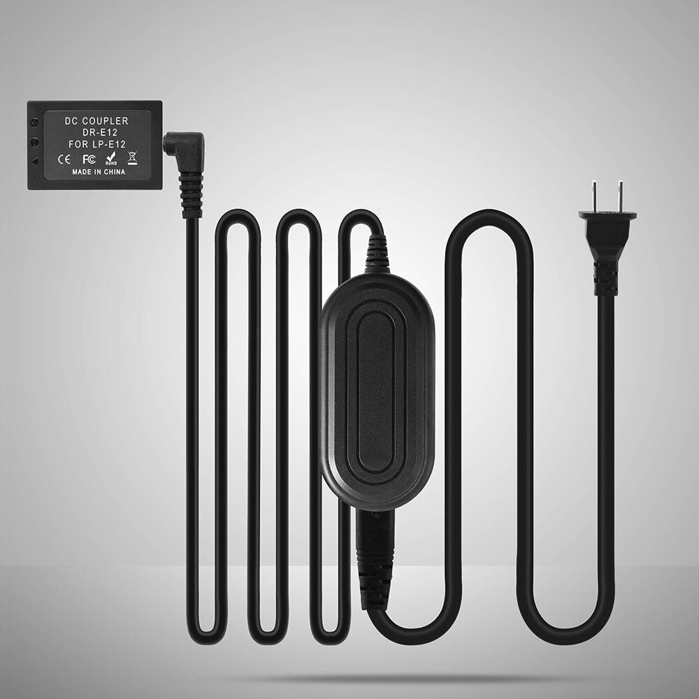 Adaptador de Corriente DigitalFoto Solution Limited DC48 Dummy Adapter para Canon M50 Mark II - vista lateral
