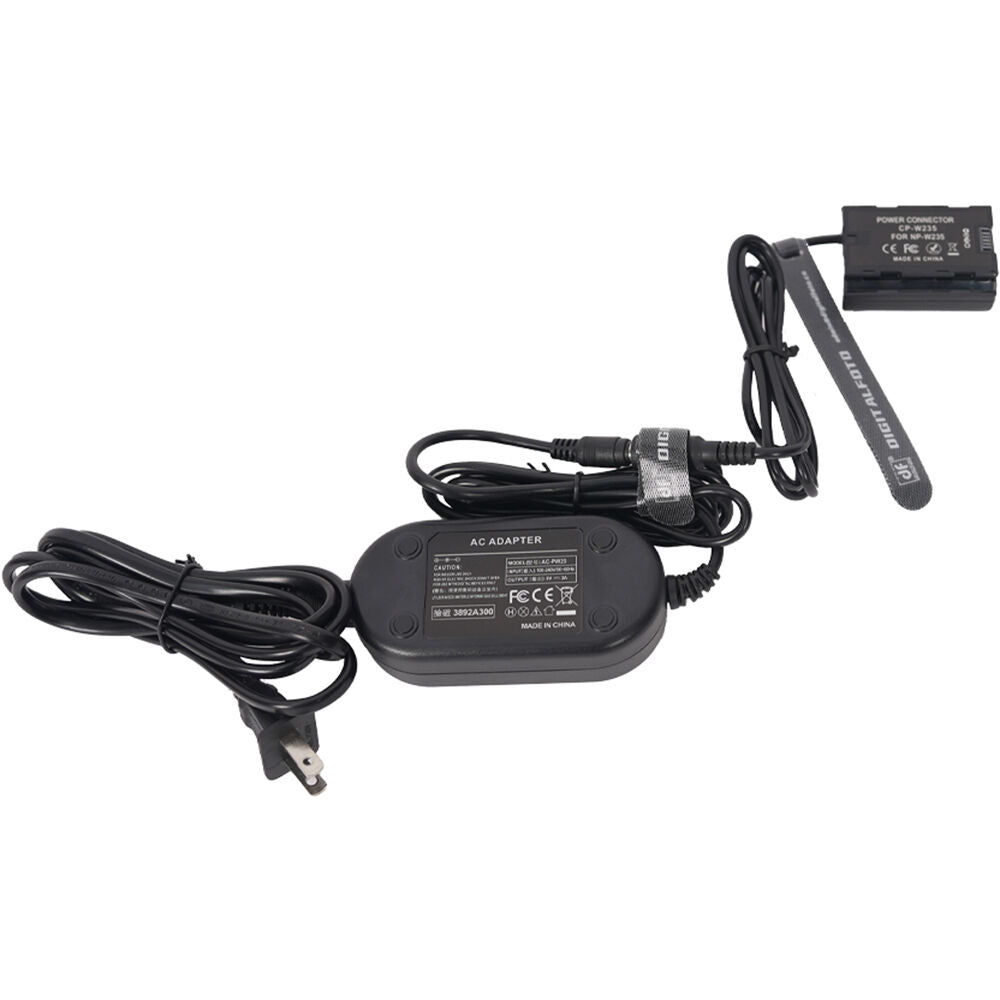 Adaptador de Corriente DigitalFoto Solution Limited FUJIFILM NP-W235 Dummy con AC - vista frontal