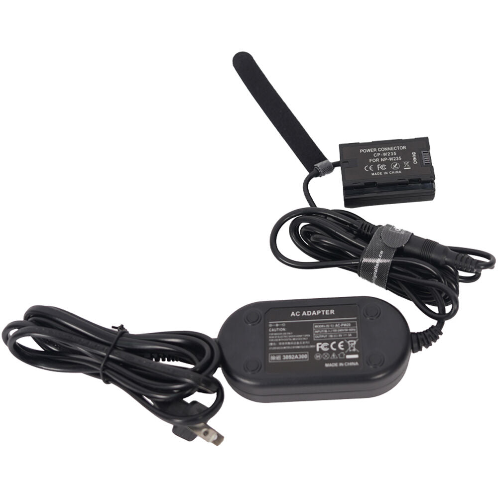 Adaptador de Corriente DigitalFoto Solution Limited FUJIFILM NP-W235 Dummy con AC - vista trasera