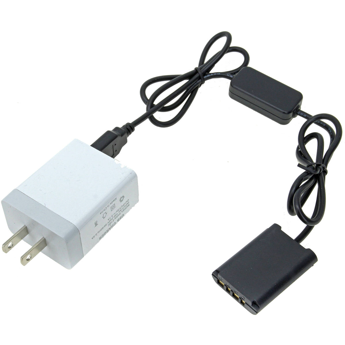 Adaptador de Corriente GyroVu USB to Sony NP-BX1 Dummy Adapter Cable con 3.1A USB Power Supply (40") - vista principal