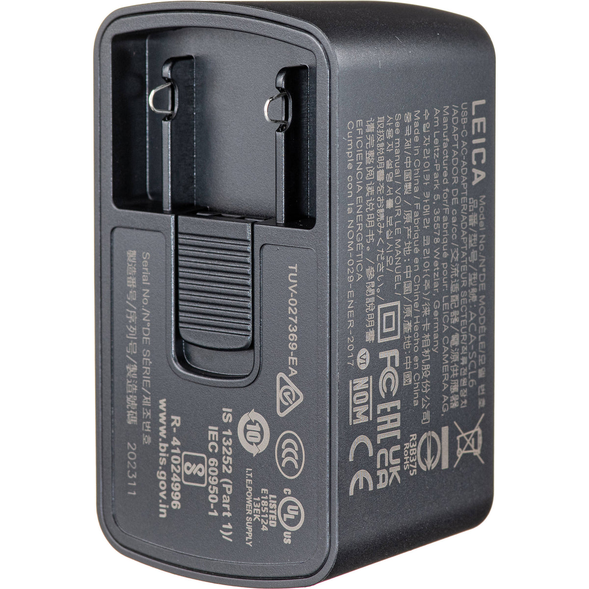 Adaptador de Corriente Leica ACA-SCL6 USB-C to - vista frontal