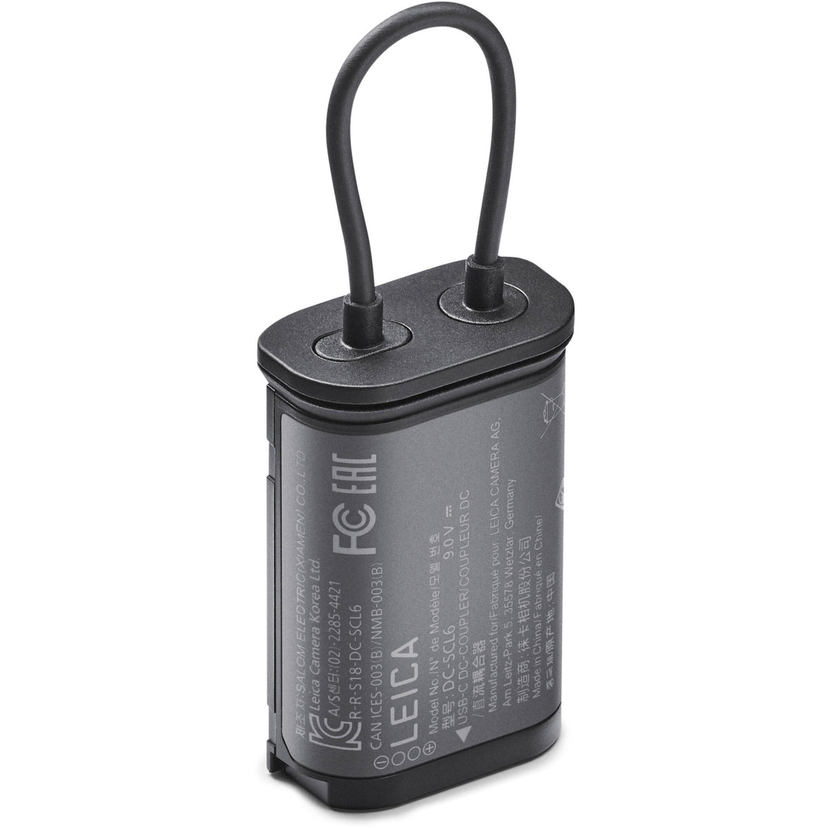 Adaptador de Corriente Leica DC-SCL6 USB-C DC-Coupler - vista frontal