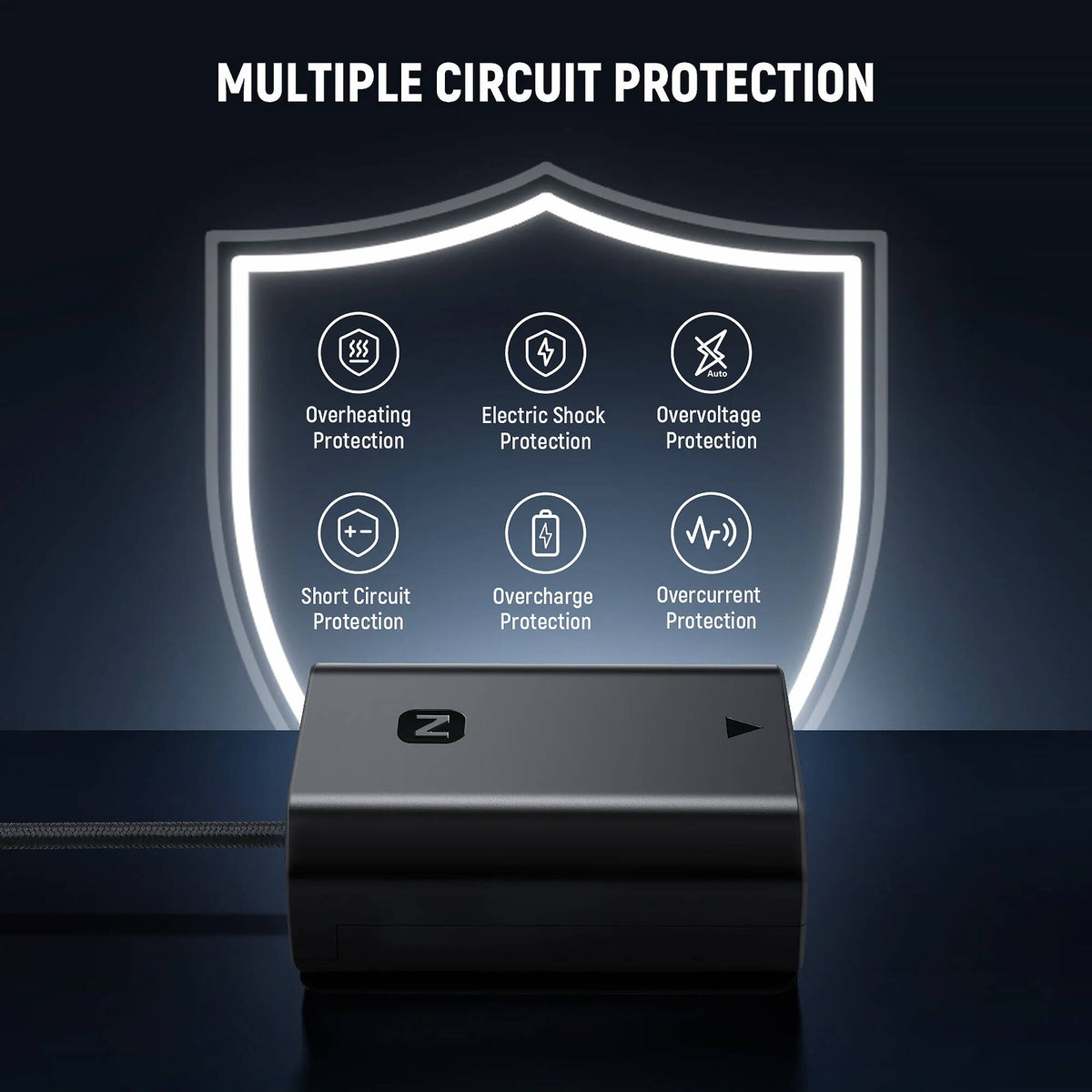 Adaptador de Corriente Neewer USB-C to NP-FZ100 Dummy (2.3') - contenido de la caja