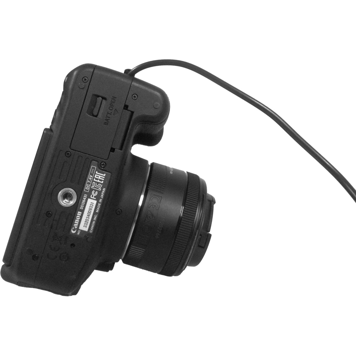 Adaptador de Corriente Tether Tools Relay Camera Coupler para Panasonic Lumix Cameras con DMW-BLC12 - vista trasera