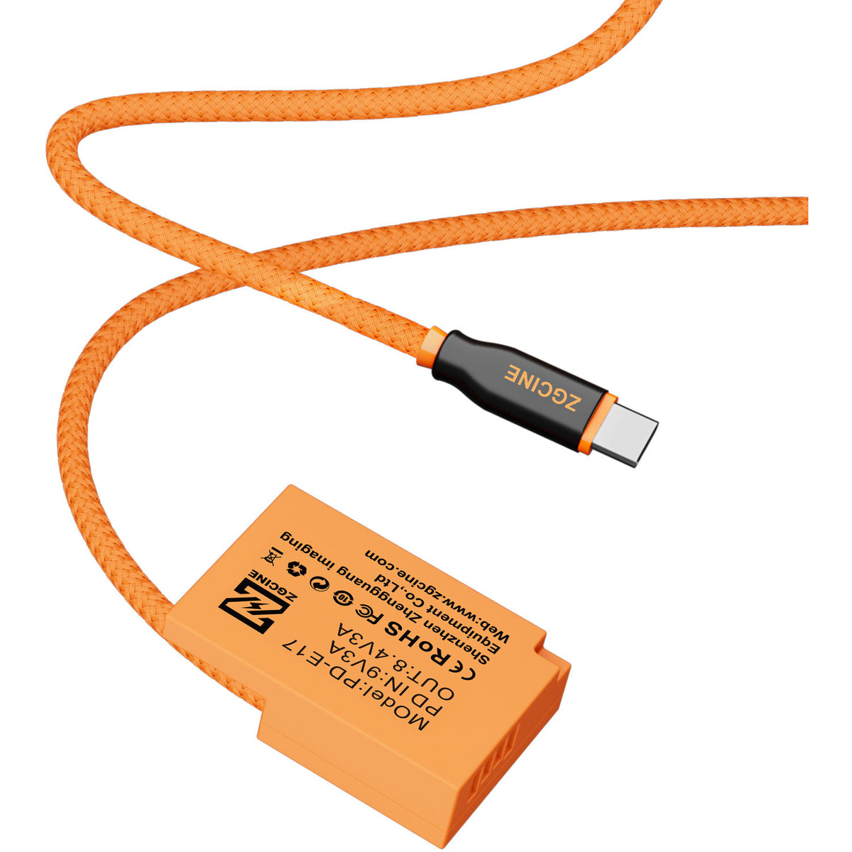 Adaptador de Corriente ZGCINE USB-C to LP-E17 Braided Dummy Cable (23.6") - vista principal