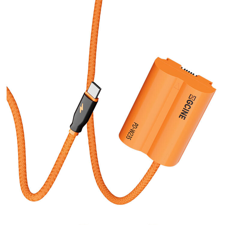 Adaptador de Corriente ZGCINE USB-C to NP-W235 Braided Dummy Cable (23.6") - puertos y conexiones