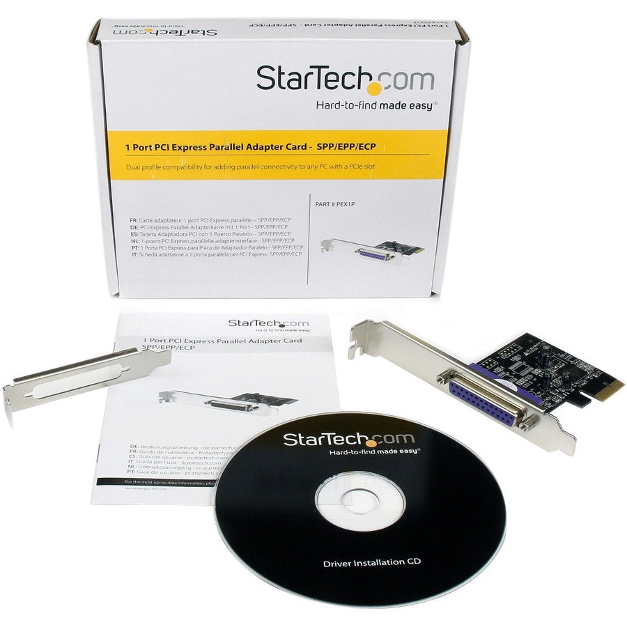 Adaptador de Red StarTech.com StarTech 1-Port Parallel PCIe Card - vista 5