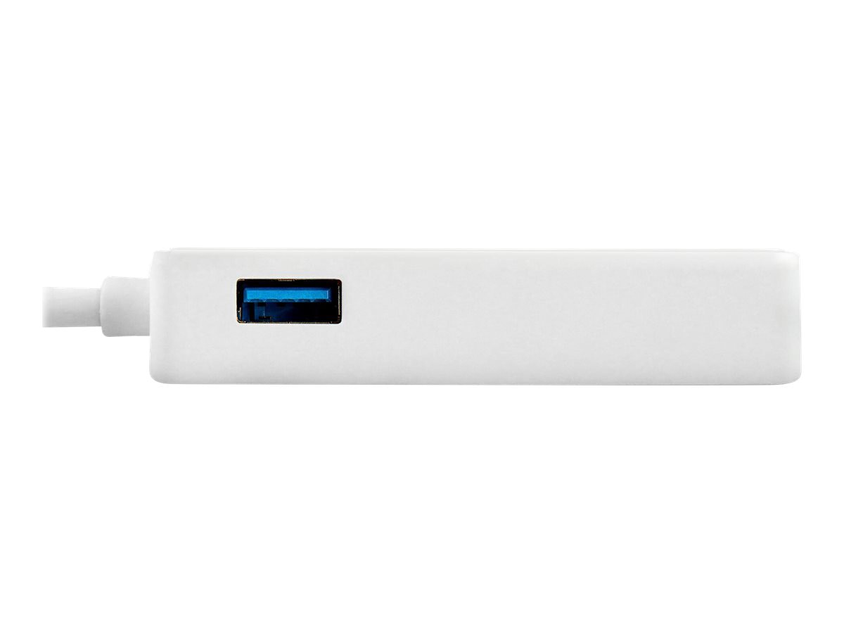 Adaptador WiFi Red StarTech.com StarTech USB 3.0 to Gigabit Ethernet NIC Network Adapter w/USB Port - vista 3