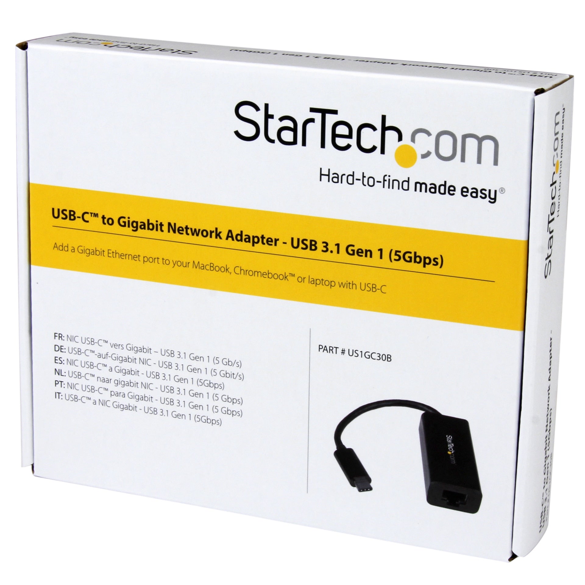 Adaptador WiFi Red StarTech.com StarTech USB C to Gigabit Ethernet Adapter - vista 4