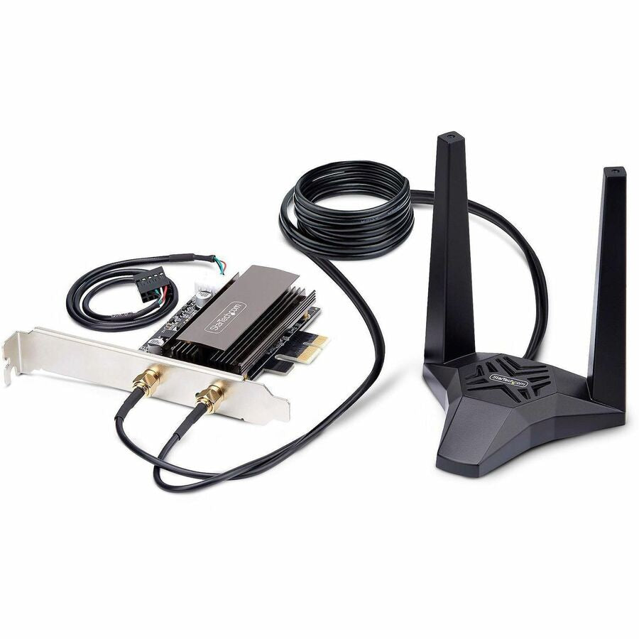 Adaptador WiFi Red StarTech.com StarTech Wi-Fi 6E PCIe Network Card - vista 1