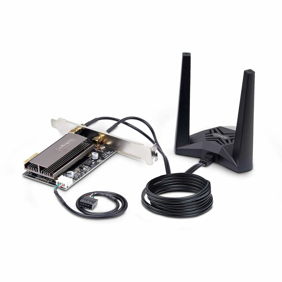 Adaptador WiFi Red StarTech.com StarTech Wi-Fi 6E PCIe Network Card - vista 2