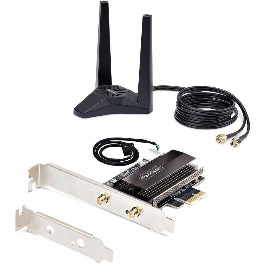 Adaptador WiFi Red StarTech.com StarTech Wi-Fi 6E PCIe Network Card - vista 5