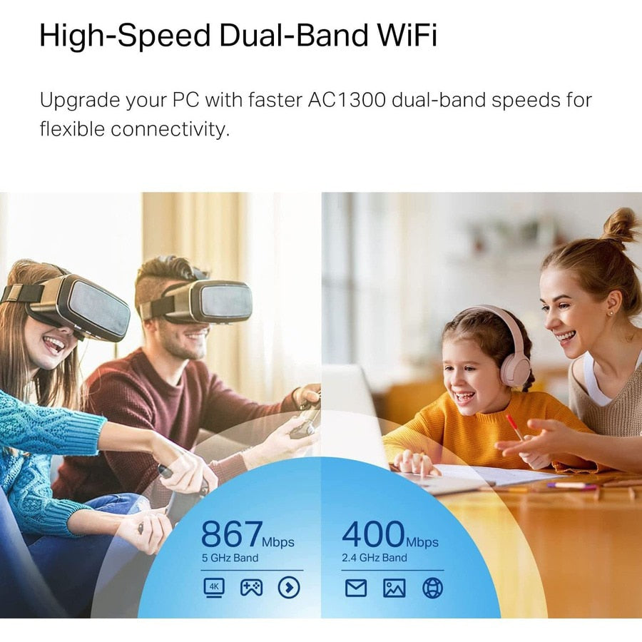 Adaptador WiFi Red TP-Link Archer T3U Nano - vista 7