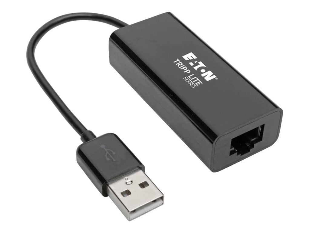 Adaptador WiFi Red Tripp Eaton Tripp Lite Series USB 2.0 Hi-Speed to Gigabit Ethernet NIC Network Adapter Blac - vista 1