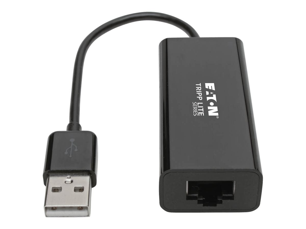 Adaptador WiFi Red Tripp Eaton Tripp Lite Series USB 2.0 Hi-Speed to Gigabit Ethernet NIC Network Adapter Blac - vista 2