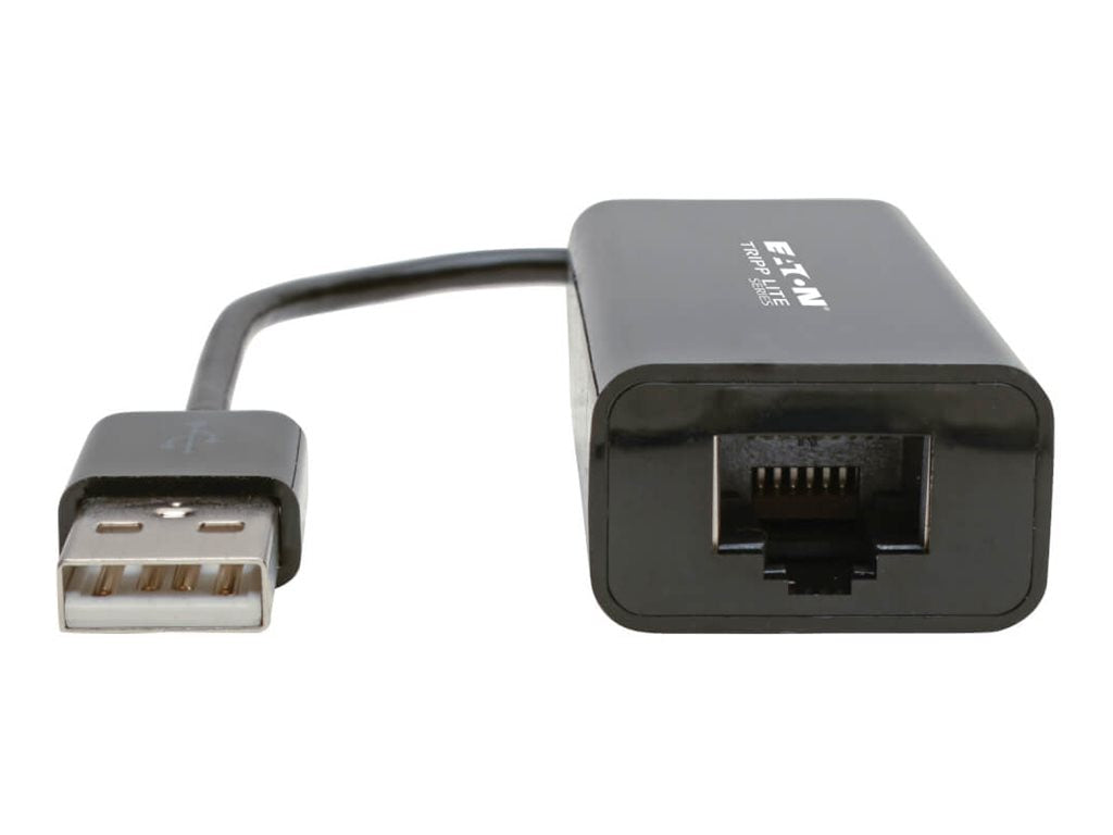 Adaptador WiFi Red Tripp Eaton Tripp Lite Series USB 2.0 Hi-Speed to Gigabit Ethernet NIC Network Adapter Blac - vista 3