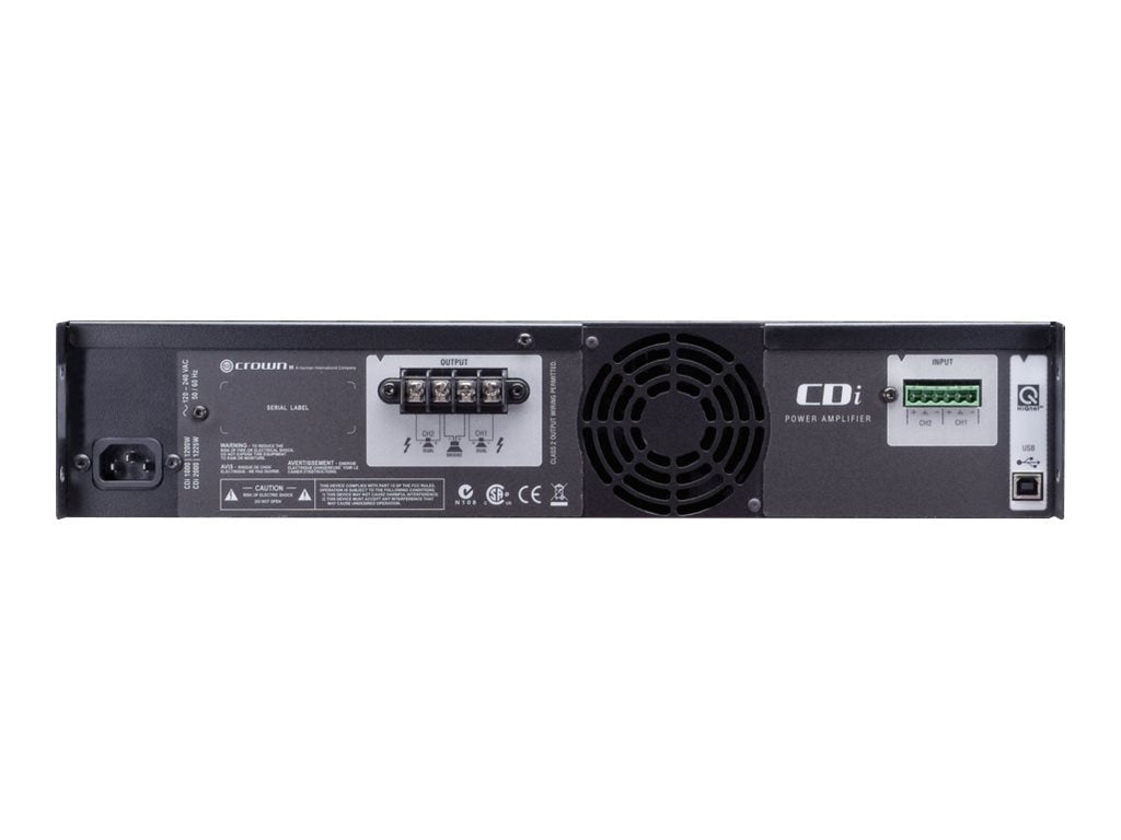 Amplificador-Grabadora Crown CDi 2000 - vista 2