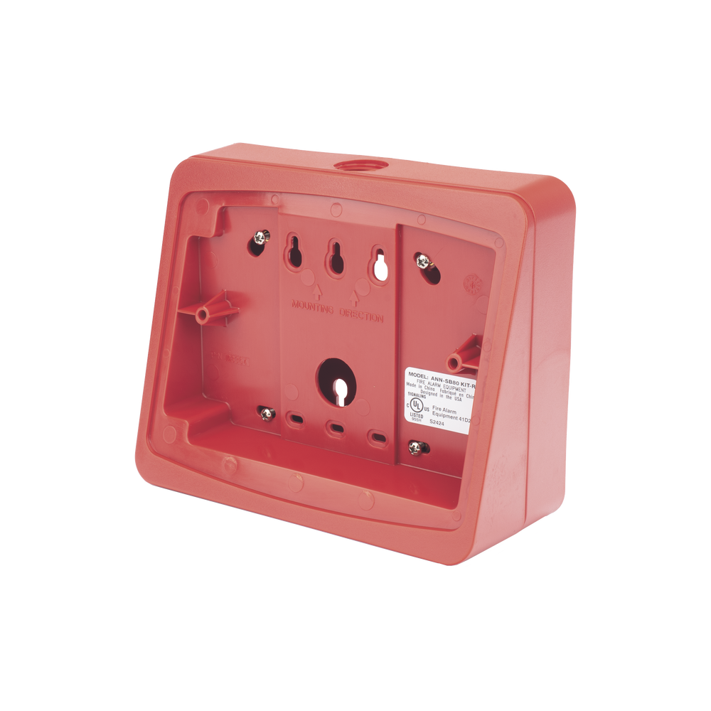Caja de montaje en color rojo Fire-Lite ANN-SB80KIT-R