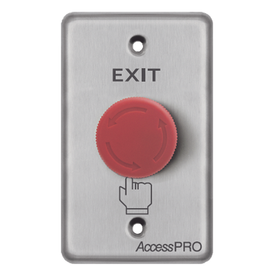 Botón de Paro de Emergencia AccessPRO APBSEMC Rojo