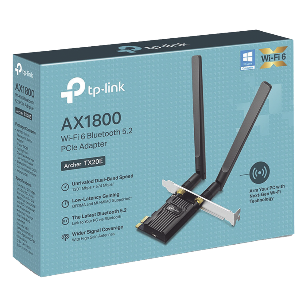 Adaptador PCIe inalámbrico doble banda AC TP-Link ARCHER-TX20E