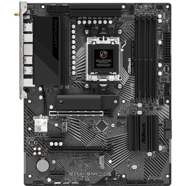 asrock-b650-pg-lightning-wifi-motherboard-am5-ddr5-pcie-5-wifi-6e-atx-negro-vista_4