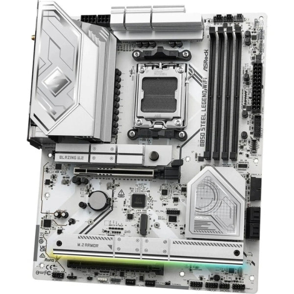 asrock-b850-steel-legend-wifi-motherboard-am5-ddr5-8000-pcie-5-wifi-7-usb4-atx-blanco-vista_1