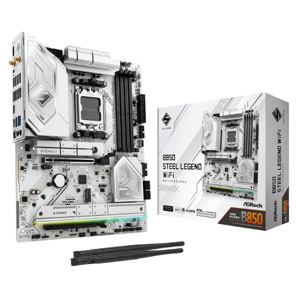 asrock-b850-steel-legend-wifi-motherboard-am5-ddr5-8000-pcie-5-wifi-7-usb4-atx-blanco-vista_5