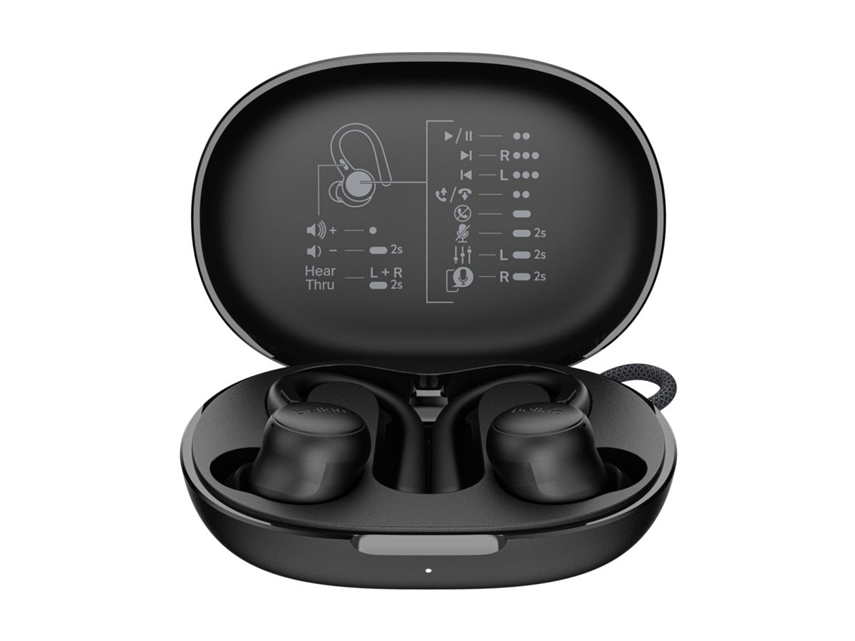 Audífonos True Wireless Belkin Wireless Bluetooth In-Ear Earbuds w/ Mic + Ear Hooks - vista 1