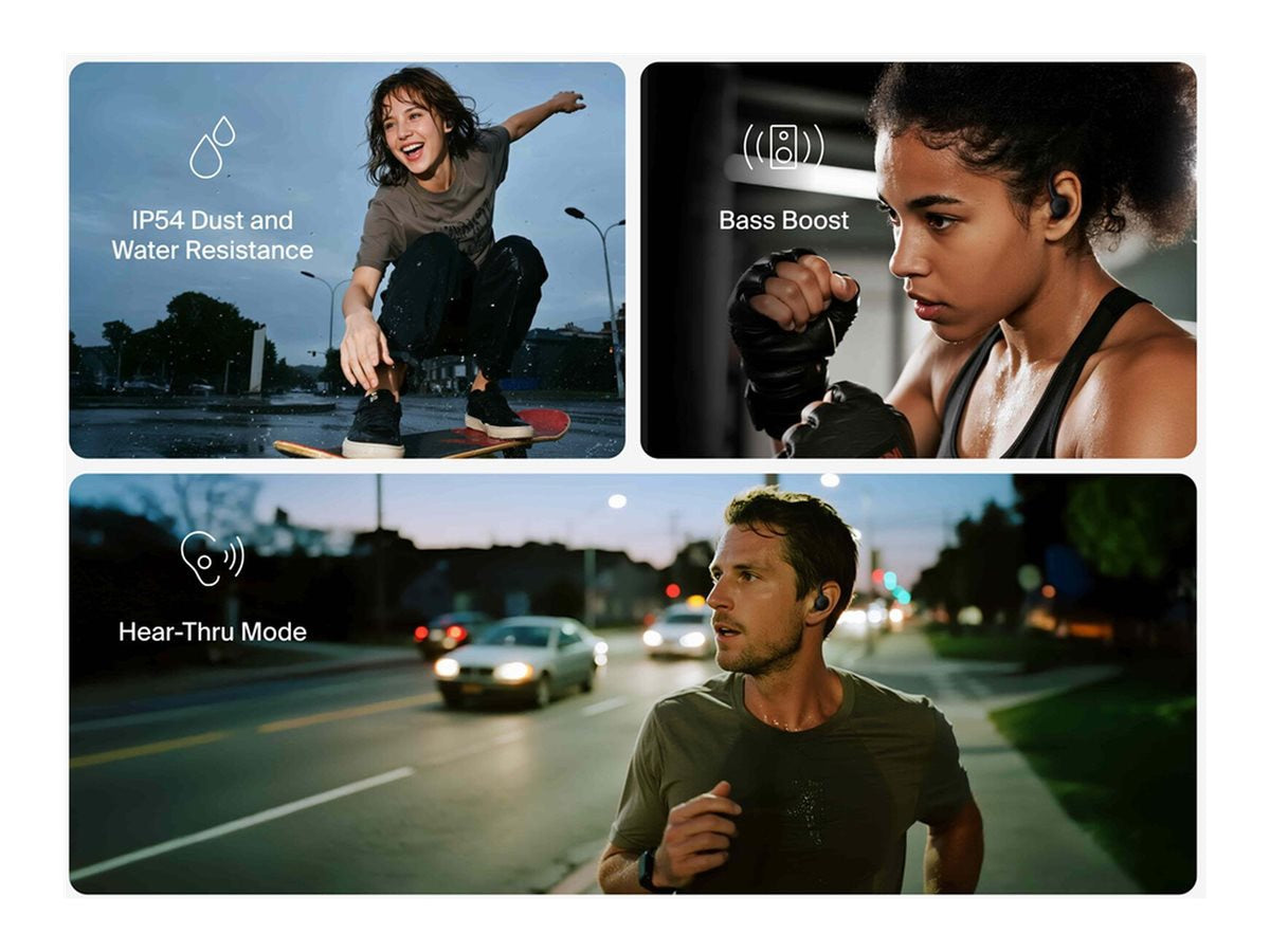 Audífonos True Wireless Belkin Wireless Bluetooth In-Ear Earbuds w/ Mic + Ear Hooks - vista 6