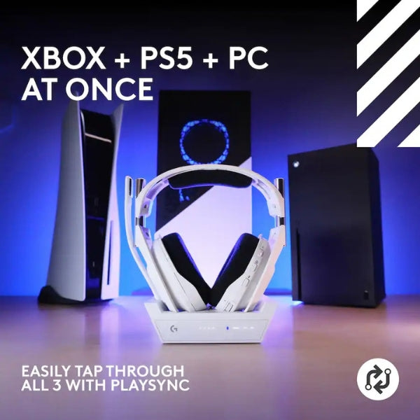 audifonos-gaming-logitech-astro-a50-x-lightspeed-inalambricos-playsync-con-estacion-base-blanco