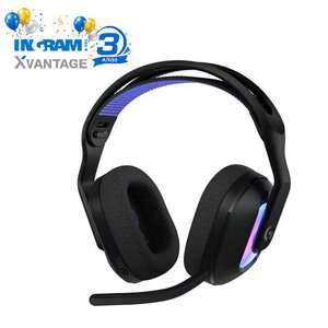 Auriculares de gaming Logitech Con cable/Inalámbrico Sobre la cabeza Estéreo - Negro - Binaural - Circumaural  - imagen 2