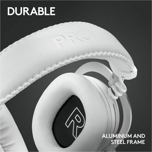 Auriculares de gaming Logitech G PRO X Con cable/Inalámbrico Sobre la cabeza Estéreo - Blanco - Binaural - Cer - imagen 4