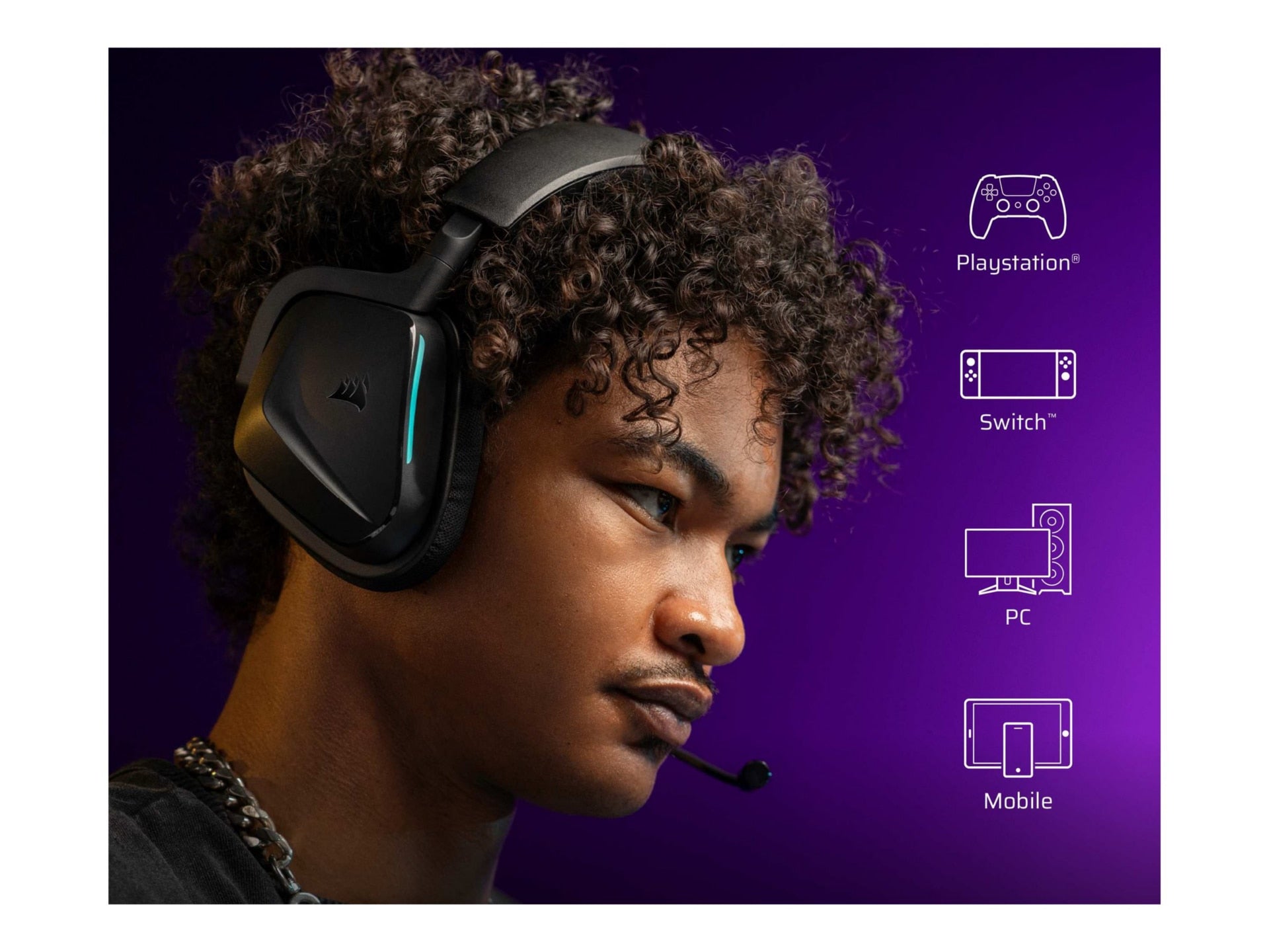 Auriculares Gaming CORSAIR Gaming VOID v2 - vista 7