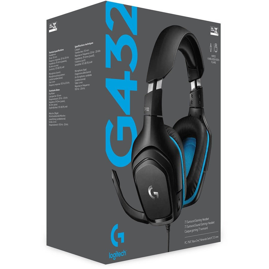 Auriculares Gaming Logitech G G432 Wired Gaming Headset - vista 7