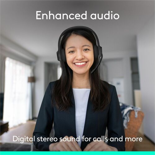 Auriculares Logitech H390 Cableado Sobre la cabeza Estéreo - Negro - Binaural - Supra-aural - 32Ohm - 20Hz a 2 - imagen 2