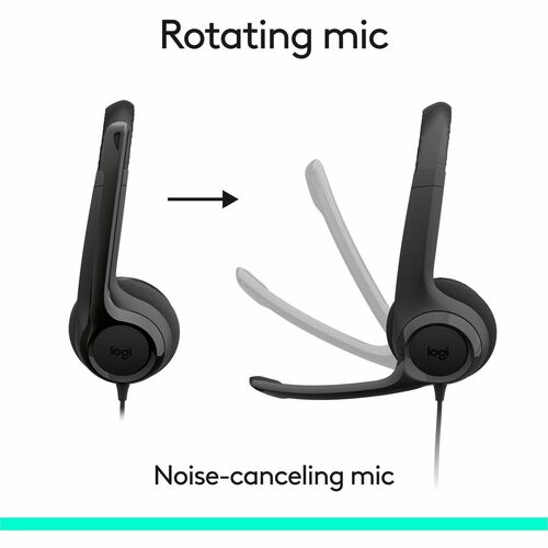 Auriculares Logitech H390 Cableado Sobre la cabeza Estéreo - Negro - Binaural - Supra-aural - 32Ohm - 20Hz a 2 - imagen 3