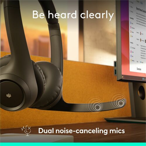 Auriculares Logitech Zone 305 Inalámbrico Sobre la cabeza Estéreo - Negro - Certificación Microsoft Teams - Bi - imagen 3