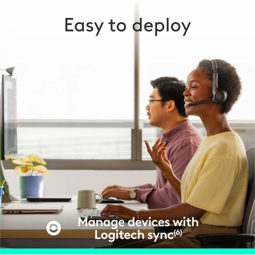 Auriculares Logitech Zone 305 Inalámbrico Sobre la cabeza Estéreo - Negro - Certificación Microsoft Teams - Bi - imagen 8