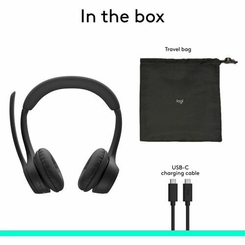 Auriculares Logitech Zone 305 Inalámbrico Sobre la cabeza Estéreo - Negro - Certificación Microsoft Teams - Bi - imagen 9